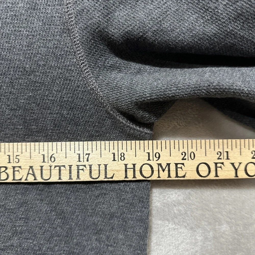 Banana Republic 1/4 Zip Pullover Hoodie Sweatshirt Men's S Gray Elbow‎ Patches